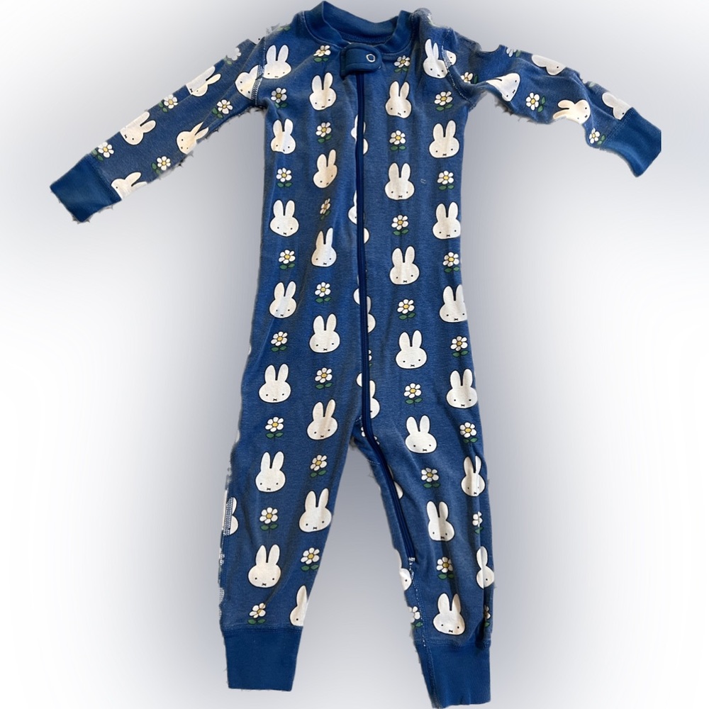 Hanna Andersson Organic Cotton Pajamas - blue Miffy, size 2T